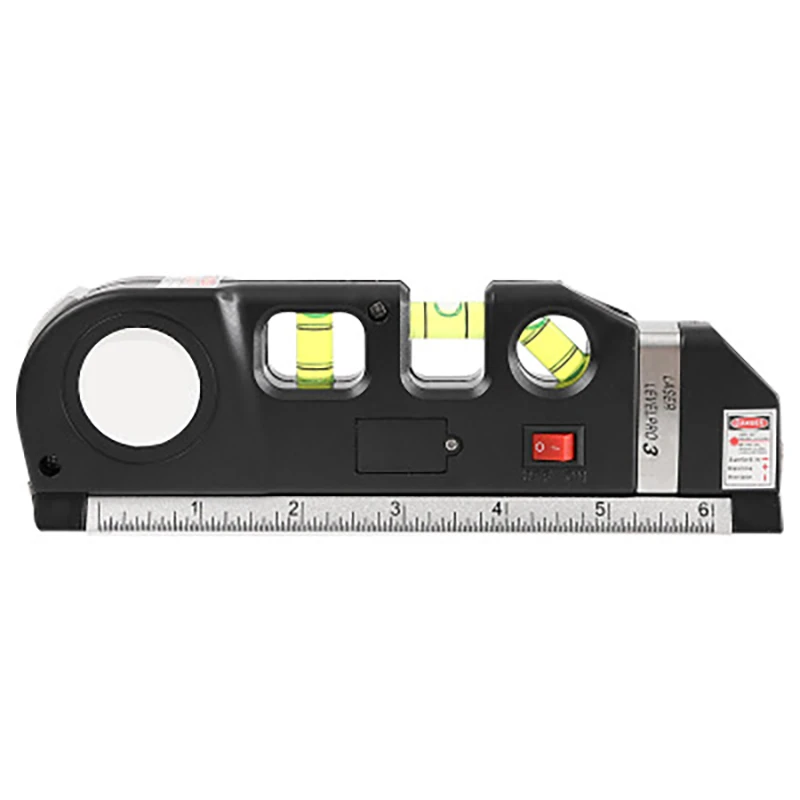 New Hot Selling 2 Lines Laser Level Ruler Multifunctional High Precision Laser Straight Line Instrument With 8ft Tape Measure