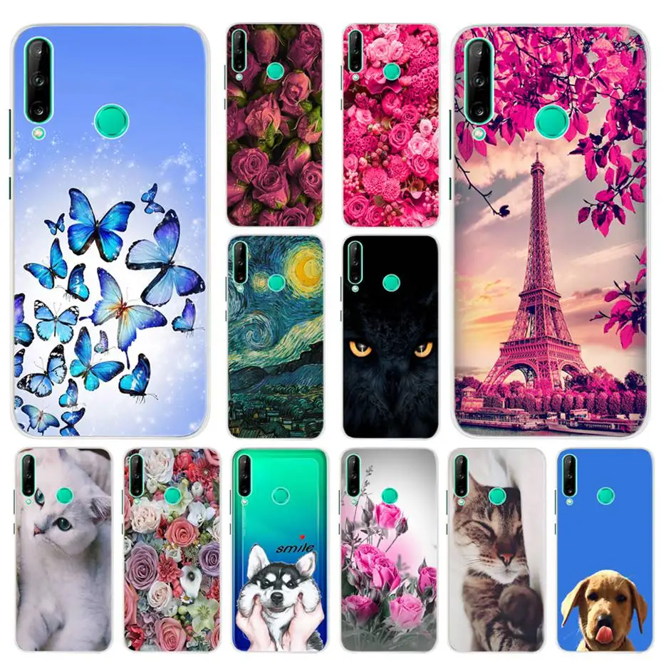 Fashion Matte Phone Case For Huawei Y6p 2020 Case Art Patterned Soft Back Cover For Huawei Y6p Y6 P 2020 Bumper 6.3