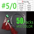 50packs 3 hooks 5l0