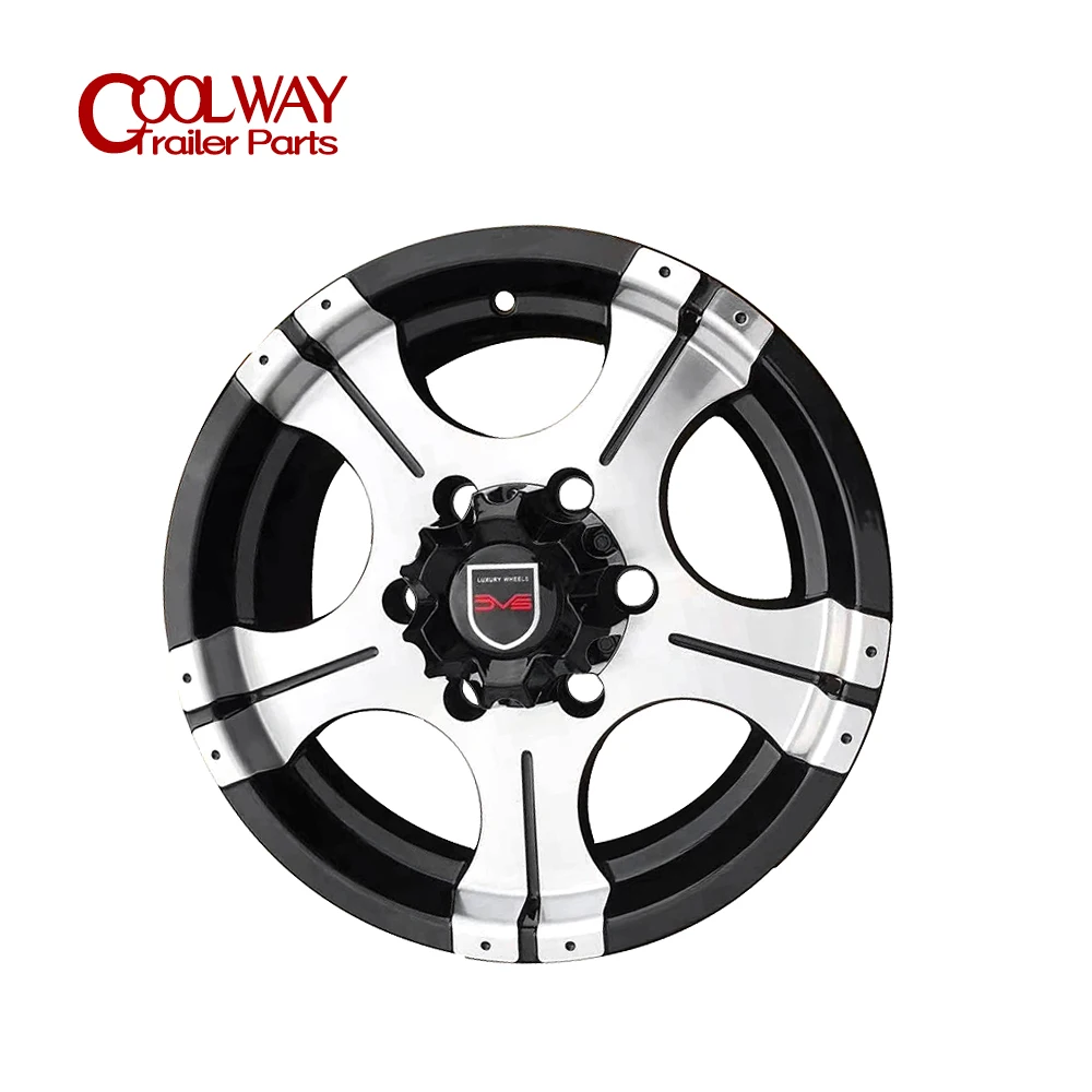 

15 Inch X 6J Alium Trailer Rim 6 - 139.7 Car Bolt Pattern Capacity 1150KG ET0 Caravan Boat RV Parts Accessories