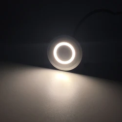 Lampe LED Ronde Encastrée pour Escaliers, Éclairage Extérieur, Étanche, 1W, IP67, 12V, 24V