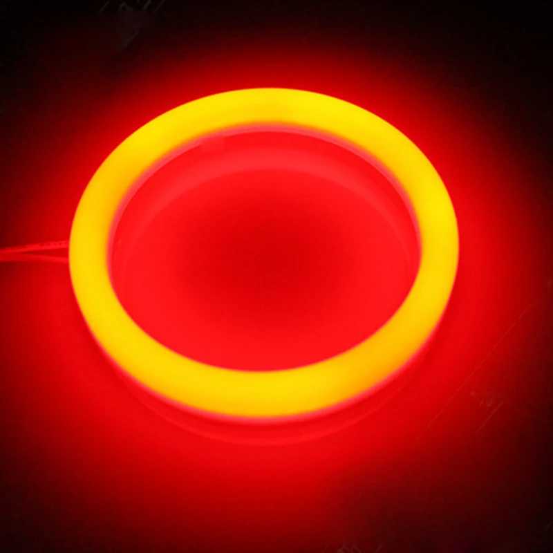 Car Angel Eyes Red 60mm 70mm 80mm 90mm 95mm 100mm 110mm 120mm 12V LED Halo Ring DRL Universal for Car Auto Fog Light Motorcycle