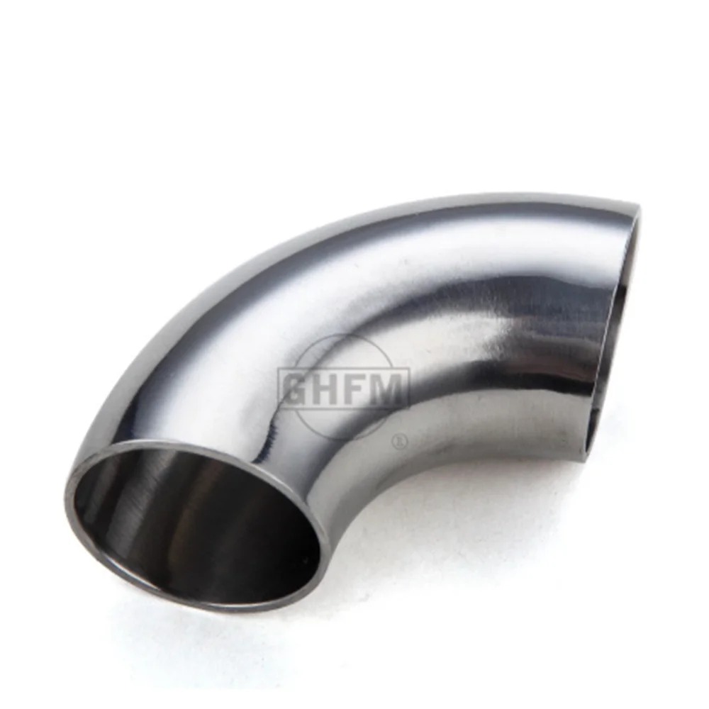 

2PCS 45mm O/D 304 Stainless Steel Sanitary Weld 90 Degree Elbow Pipe Fitting