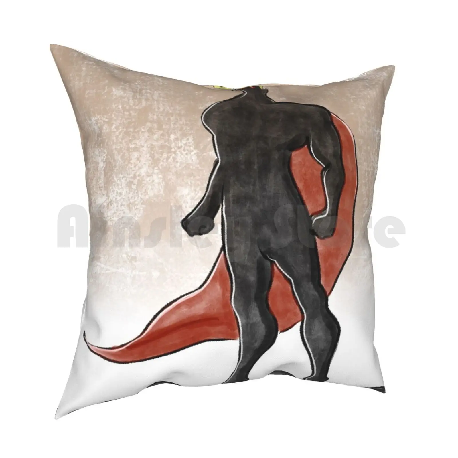 Superhero Pillow Case Printed Home Soft DIY Pillow cover Hill Hero Super Cape Comic Cool Illustrated Justice