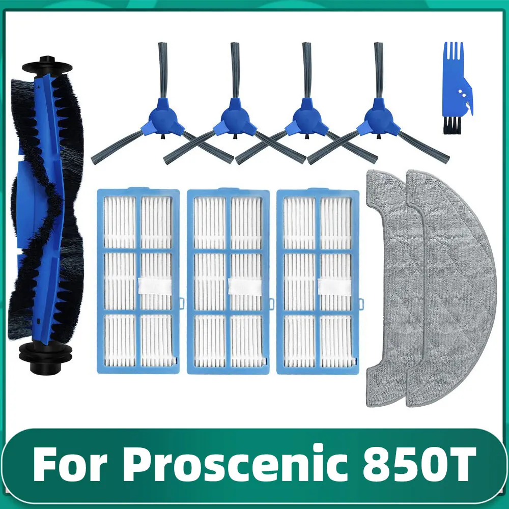 For Proscenic 850T / Goovi 1600PA / Coredy R550 Vacuum Cleaner Main Side Brush Hepa Filter Mop Cloths Replacement Spare Part