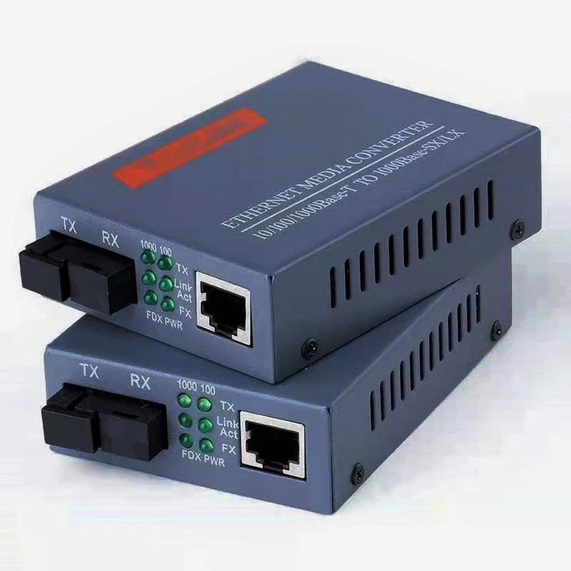 HTB-GS-03 A/B Fiber Transceiver Single Fiber Converter SC 10/100/1000M Single Mode Single Fiber 1 Pair