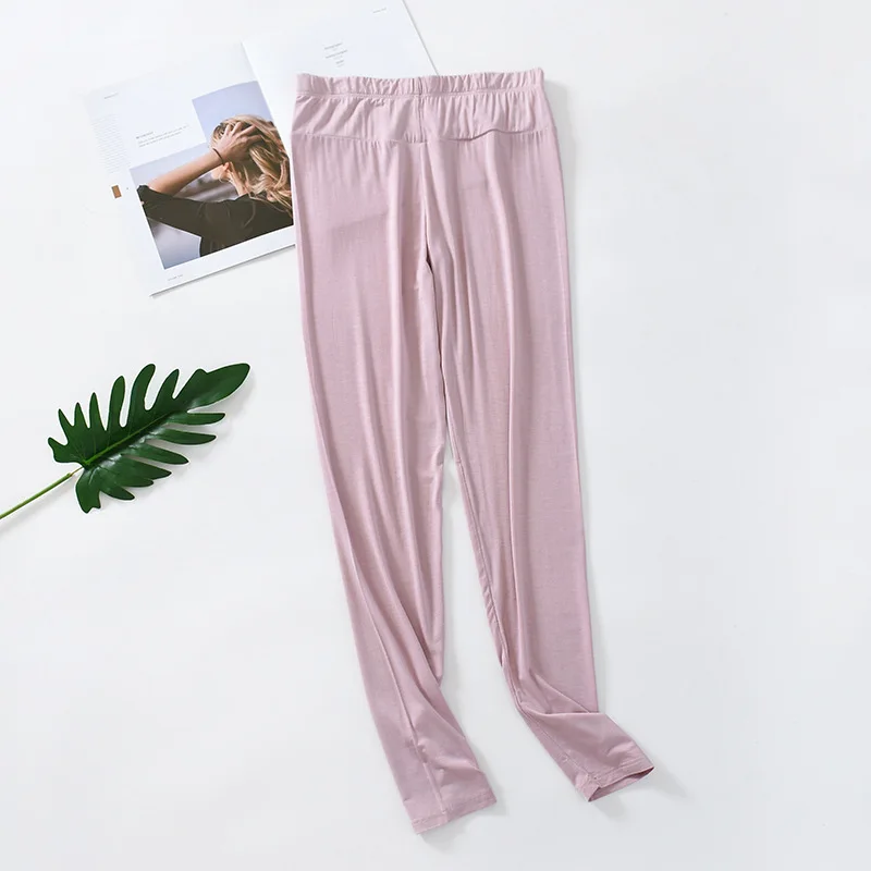 Fdfklak S-3XL Women Home Clothes New Modal Cotton Pajamas Pant Loose Large Size Sleepwear Pants Elastic Waist Nightwear Trousers