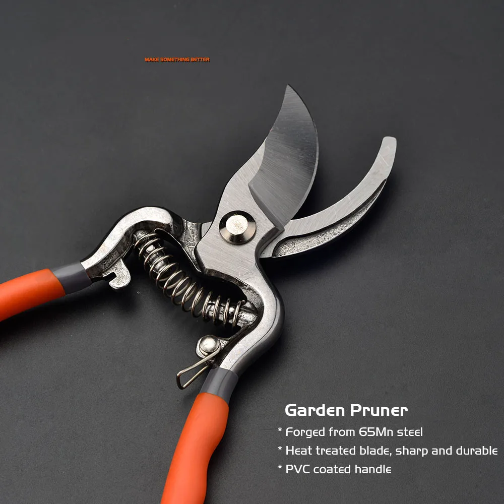 Professional Heavy Duty Garden Bypass Pruning Shears, Tree Trimmers Secateurs, Hand Pruner, Stainless Steel Blades,Hand Pruner