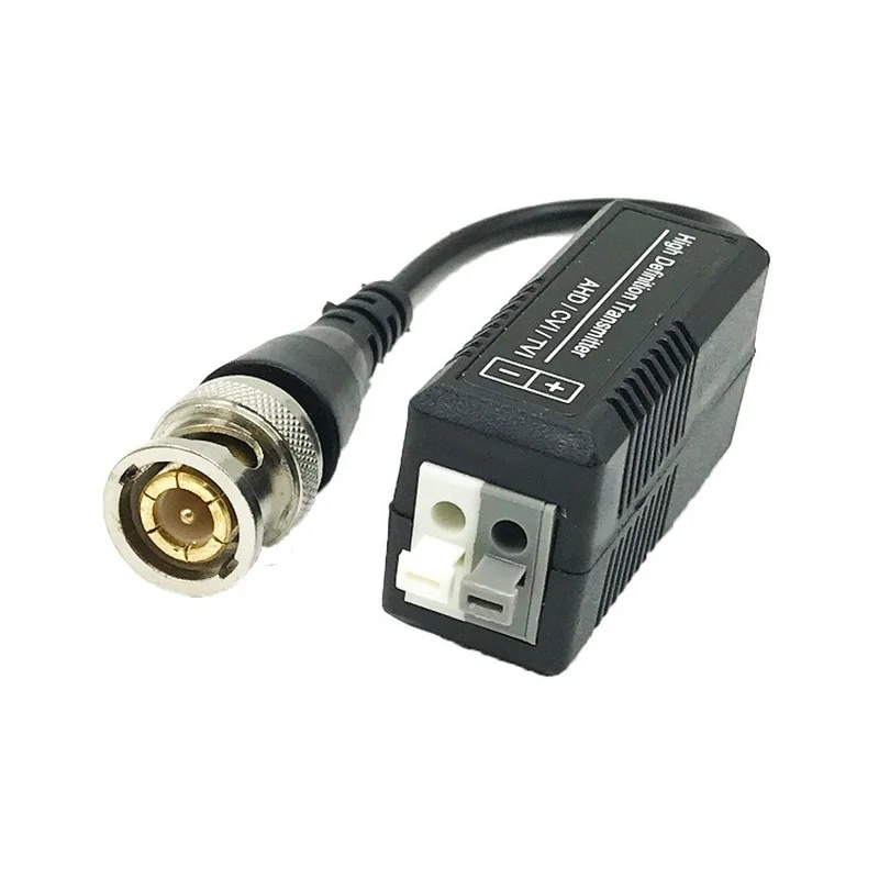 10 Uds. HD Analog Coaxial AHD/CVI/TVI HD señal analógica par trenzado transmisor Q9 par trenzado cabezal de Cable