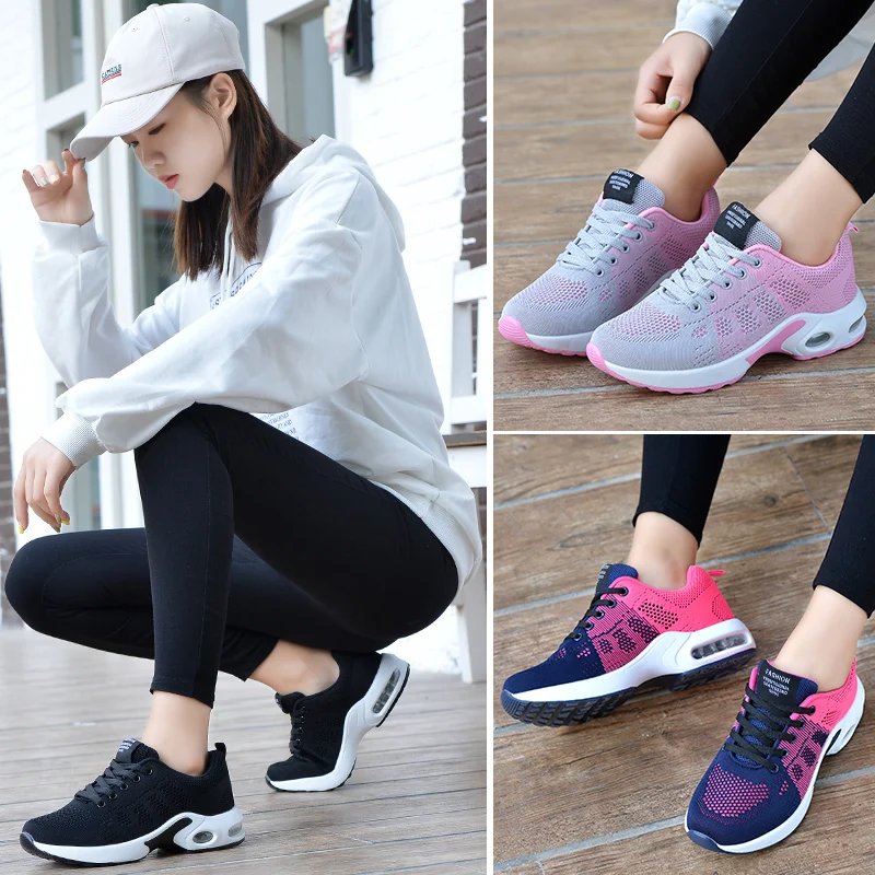 Women Running Shoes Breathable Casual Shoes Outdoor Light Weight Sports Shoes Casual Walking Sneakers Tenis Feminino Shoes