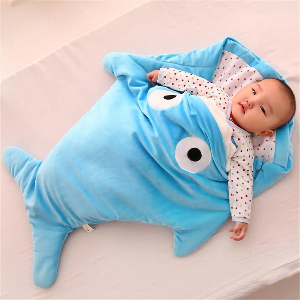 Infant Schlafsack Shark Form Schlafsack Cartoon Anti-kick Ist Herbst Und Winter Neugeborenen Baby Aus Baumwolle kreative Geschenke