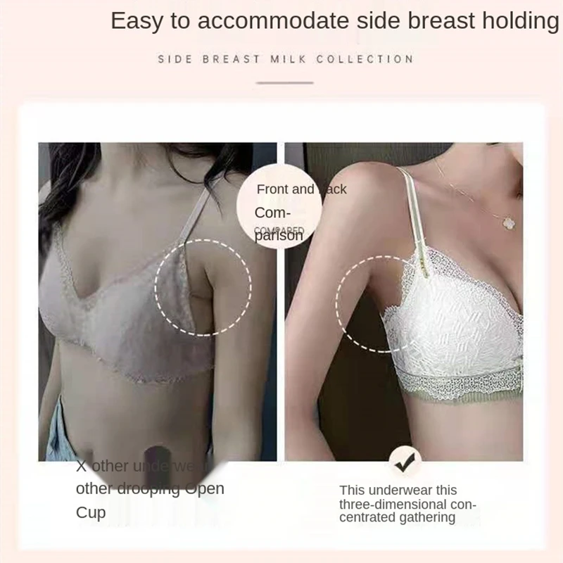 Bra Katun Wanita Baru Celana Dalam Set Seksi Berenda Pakaian Dalam Mode Push Up Nyaman Bra Tanpa Bingkai Anak Perempuan Jepang Lingerie Seksi