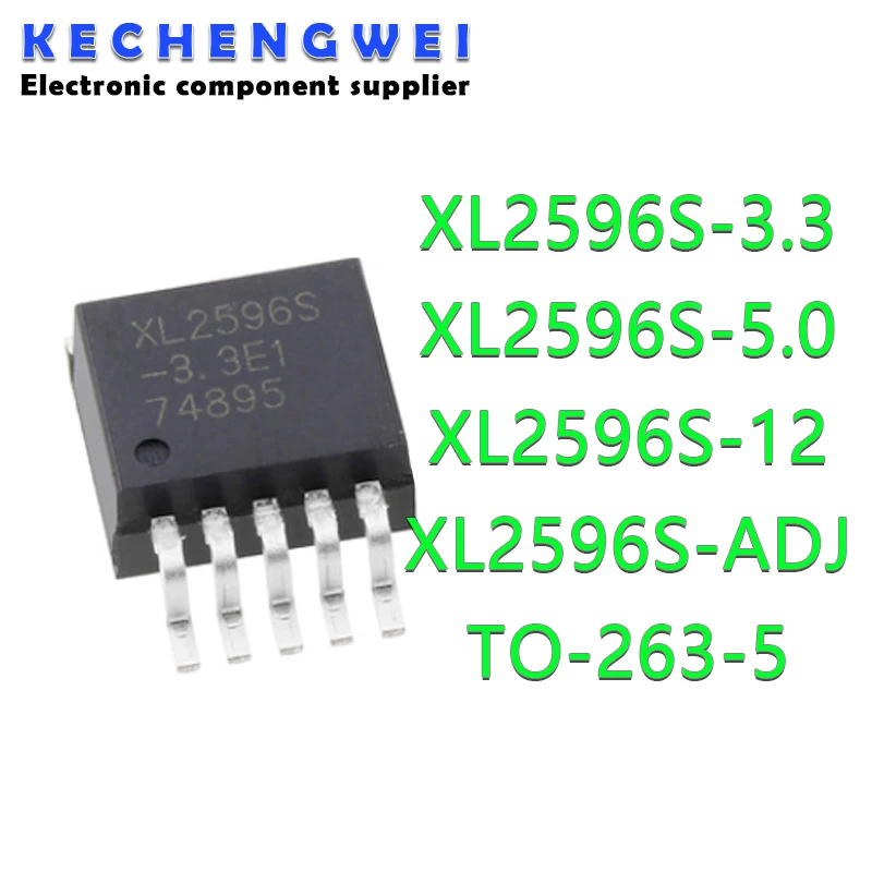 5pcs/lot XL2596S-3.3/5.0/12V/Adj E1 SMD To263 Buck Regulator Chip Lm2596s