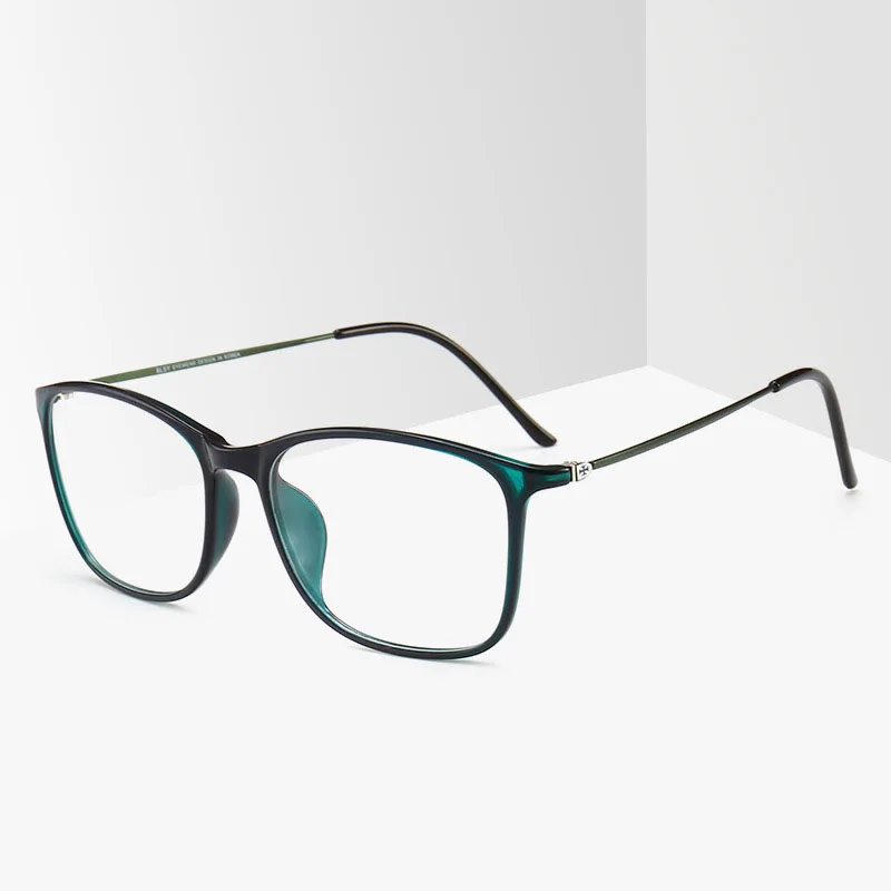 BCLEAR Fashion TR90 Glasses Frame Men or Women Ultralight Unisex Square Plain Glass Eyeglasses Male Optical Frame Eyewear Hot