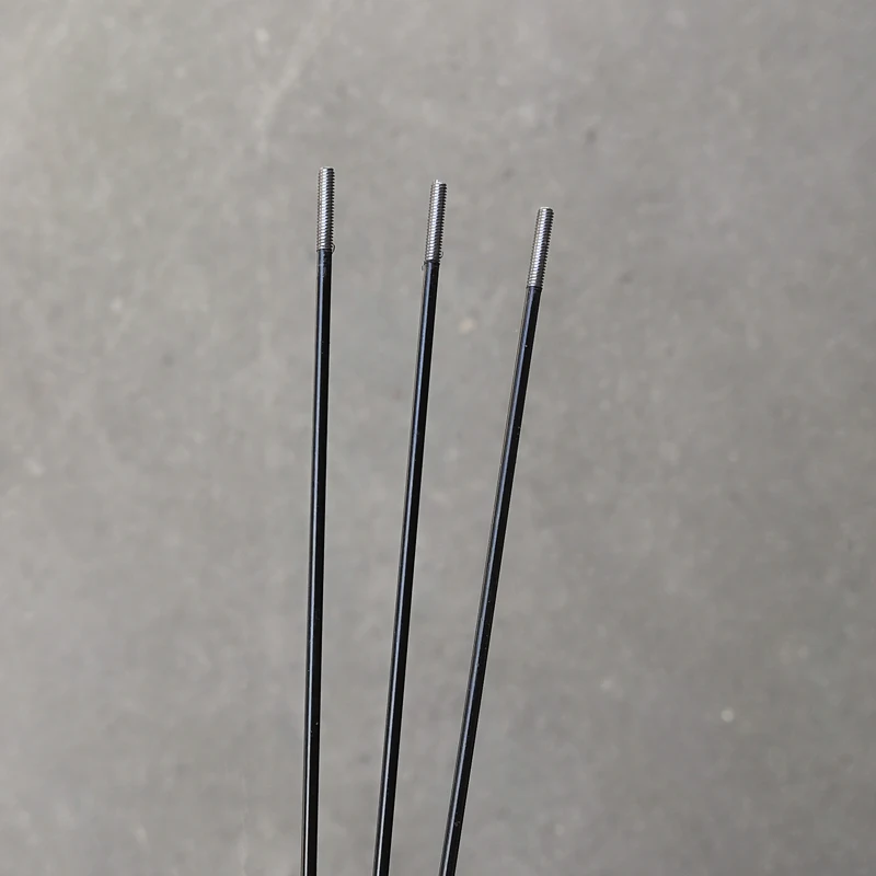5 Pieces A Lot 14G Diameter 2.0mm Black Color Bicycle Spokes J-bend Round Body Length 60-310mm Range Be Customize Bike Wheel Pin