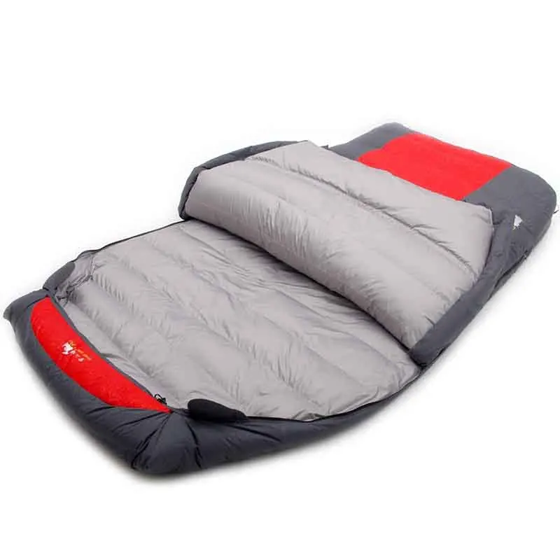 High Quality Double Person 4500g/5000g Duck Down Filling Waterproof Comfortable Camping Sleeping Bag