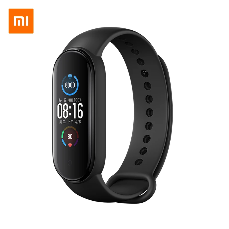 

Xiaomi Mi Smart Band 5 Wristband 1.1inch AMOLED Color Screen 5ATM Waterproof Heart Rate Sensor Bluetooth 5.0 Mi Band Bracelet