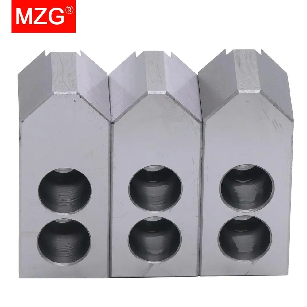 MZG 4 5 6 8 10 12 inch 90 Degree Standard Hollow Soft Jaw for CNC Lathe Holder Cutting Tool Machining