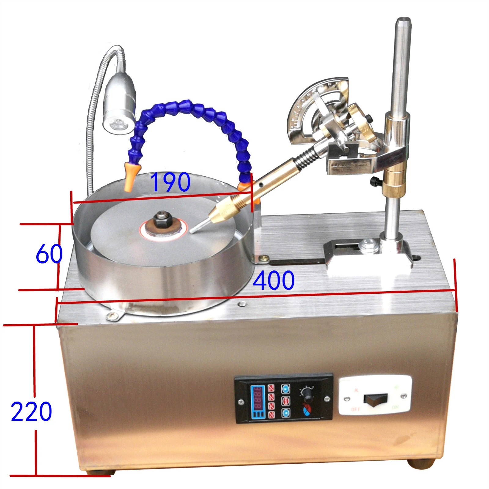 Jewelry Lapidary Faceting Machine Gemstone Grinding Machine Polishing Equipment