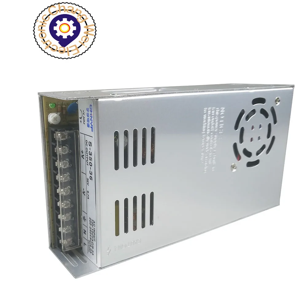 

350W switch power supply S-350-36 Output 9.7A 36VDC For CNC Grind Plasma Laser Printer Engraver