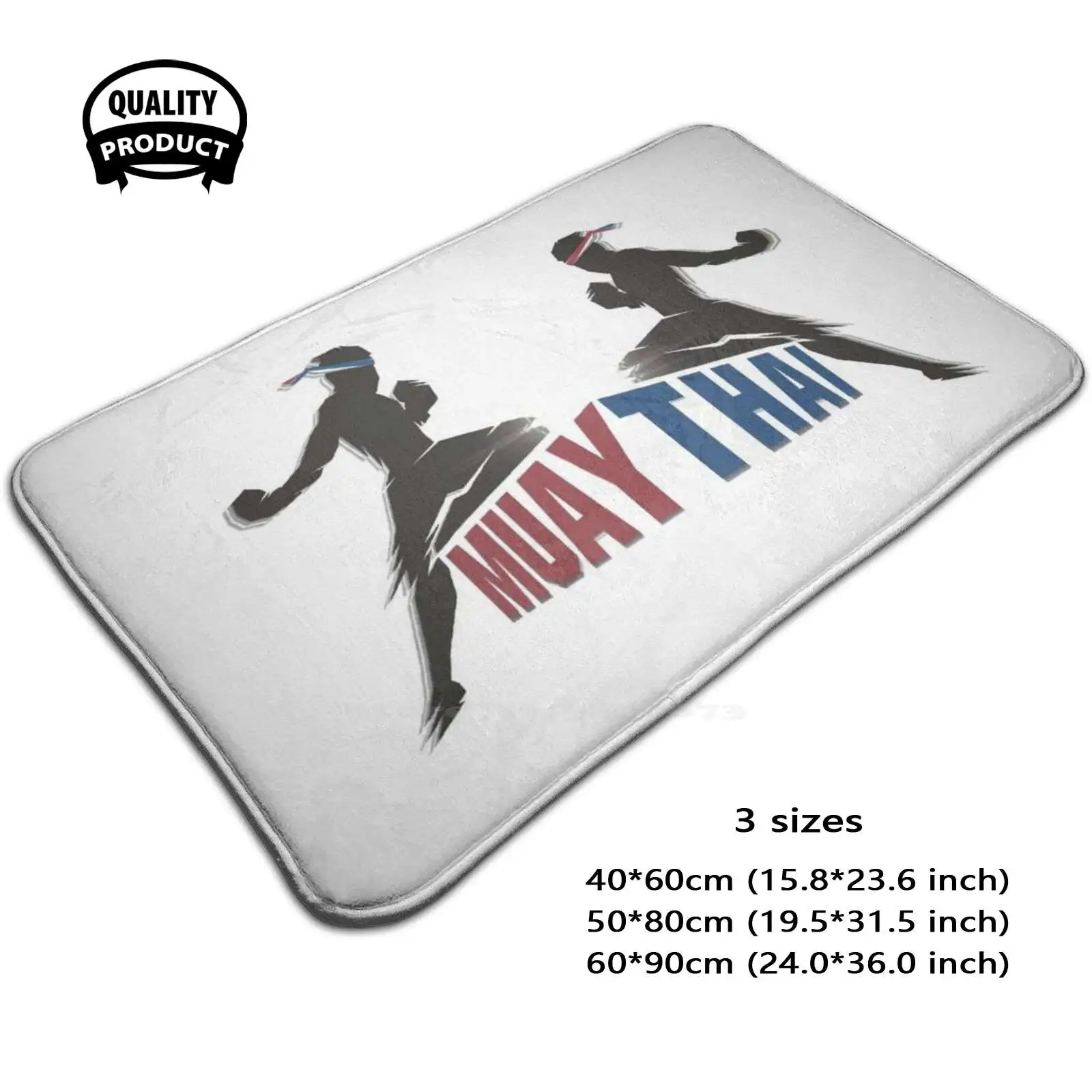 Muay Thai Fighters Soft Cushion Home Carpet Door Mat Car Rug Fighter Ring Competition Thailand Sports Thai Folk Sport Lumphini