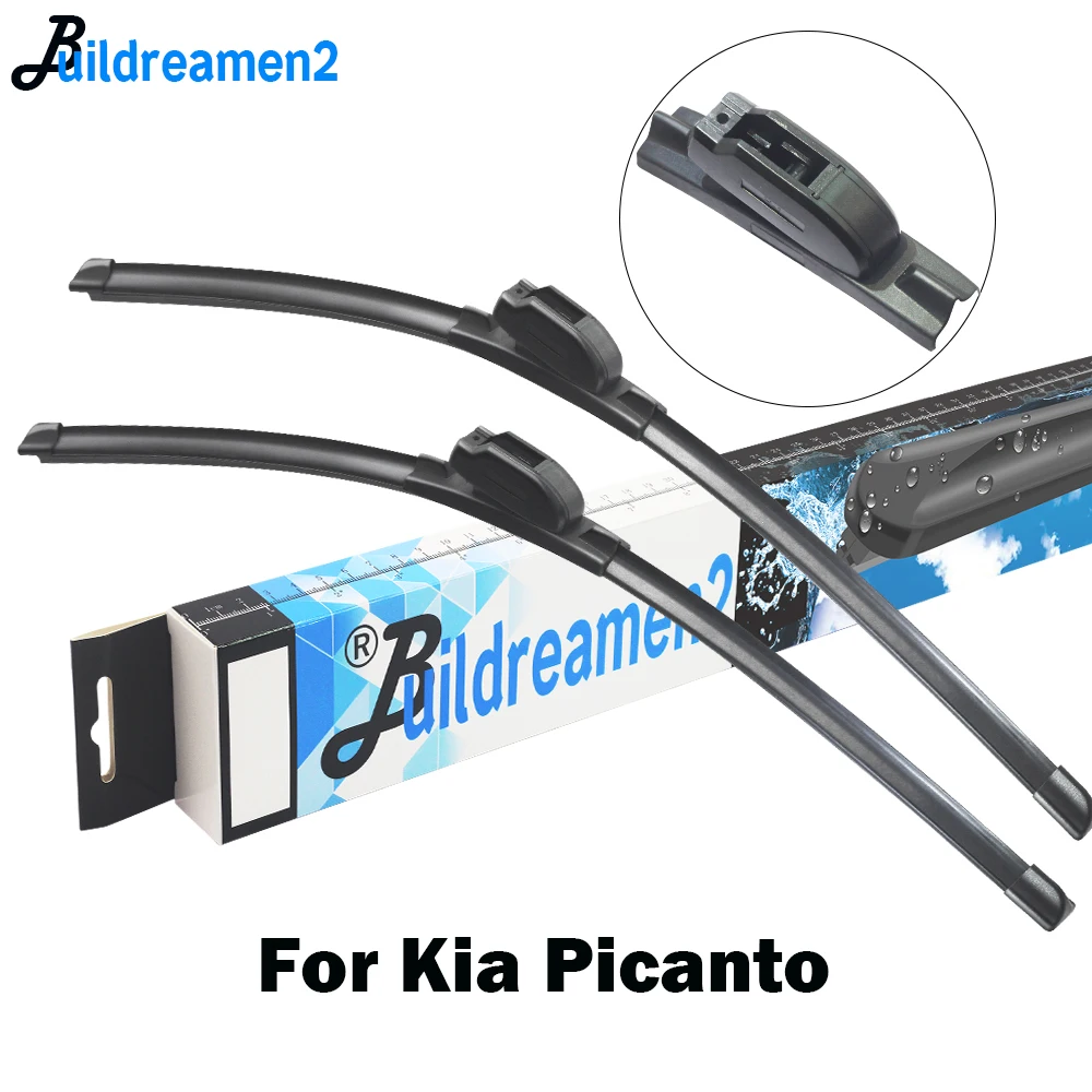 

Buildreamen2 Car Wiper Blade Rubber Front Windscreen Wiper Accessories For Kia Picanto 2002-2018