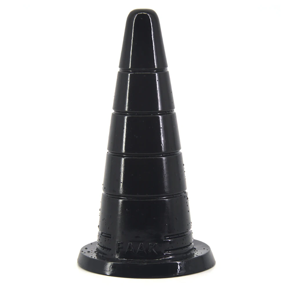 18.5*5.5cm Soft PVC Road Cone Anal Plug Women Masturbator Funny Dildo Masturbation Adult Sex Toys for Female Pussy Gay Sexshop