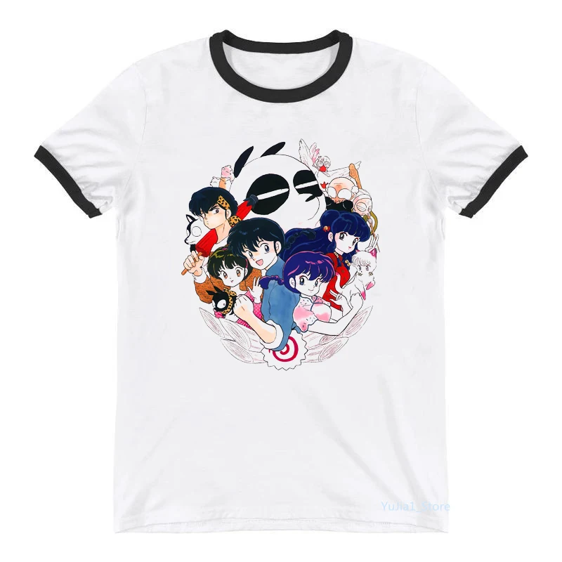 Female T-Shirt Harajuku Kawaii Girls Ranma 1/2 T Shirt Rumiko Takahashi Urusei Yatsura Tshirts Summer Top Women'S Clothes Tees