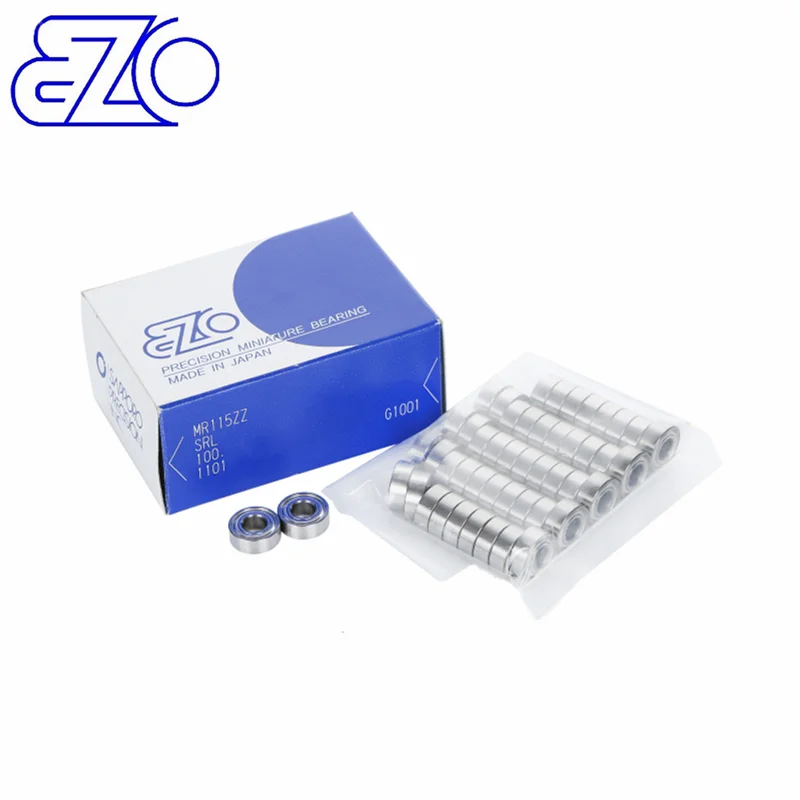 20pcs JAPAN EZO Bearing MR52/63/72/74/83/84/85/95/104/105/115/106/126/117/137/128/148ZZ Miniature Ball Bearings