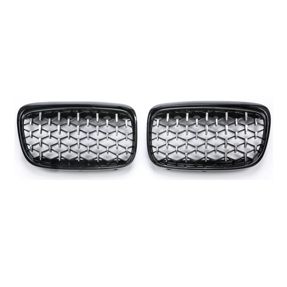 

A Pair Diamond Grills Meteor Style Replacement Grille Car Front Bumper Grill For BMW 2 Series F45 228i 220i 235i 2013-2019