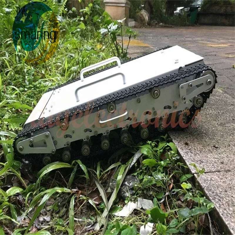 WT-500 Metal Tank Car Chassis With Metal Caterpillar Pedrail Big Size Large Load Large Obstacle Surmounting Robot Tracked Car