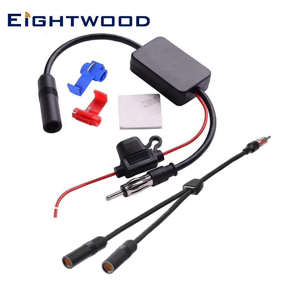 

Автомобильная антенна, усилитель сигнала, адаптер питания 12 В, DIN-папа для автомобиля, грузовика, внедорожника, аудио, радио, стерео, головное устройство, приемник