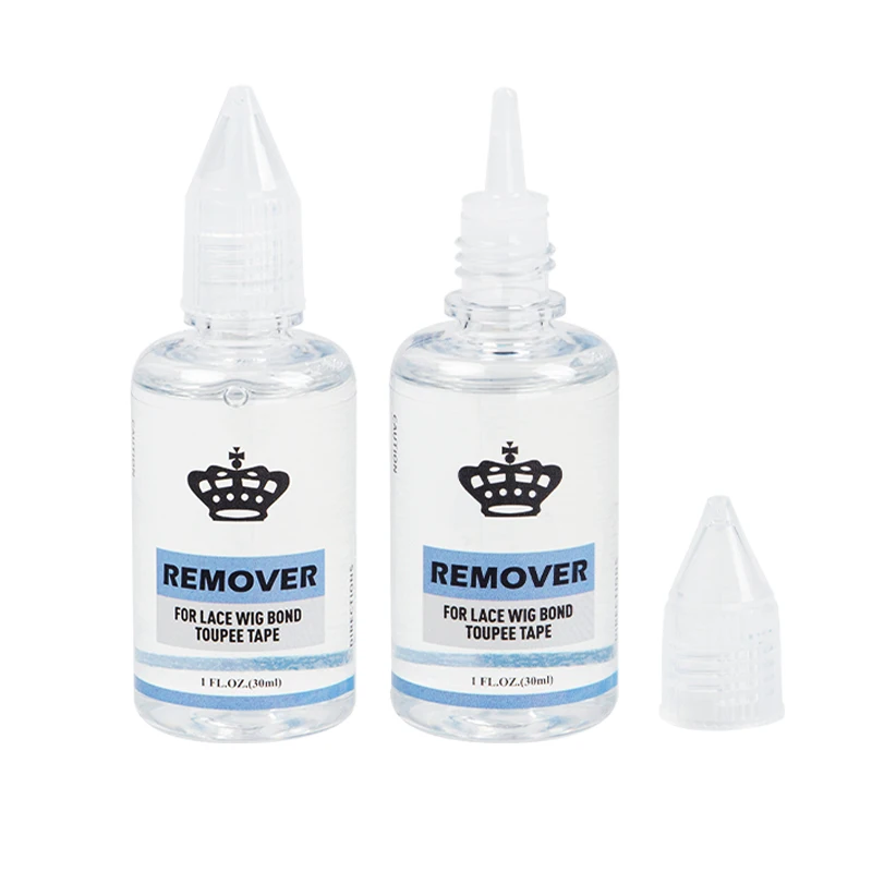 Spitze vorne perücke kleber entferner 30ml transparent kleber entferner Für Spitze Bindung Toupet Haut Schuss Band Invisible Adhesive Haar erweiterung