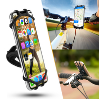 Bicycle Phone Holder Spider Riding Hand Free Bracket Case For iPhone 11 Pro Max SE 2020 7 8 Soft Silicon Motorcycle Holder Mount