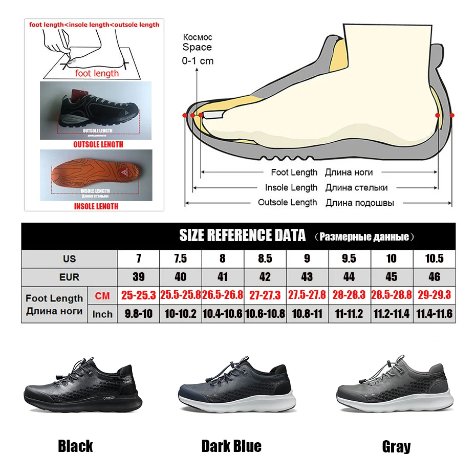 High Quality Genuine Leather Hiking Shoes Men Elastic Band Outdoor Sneakers Soft Non-slip Light Trekking Sports Shoes for Male