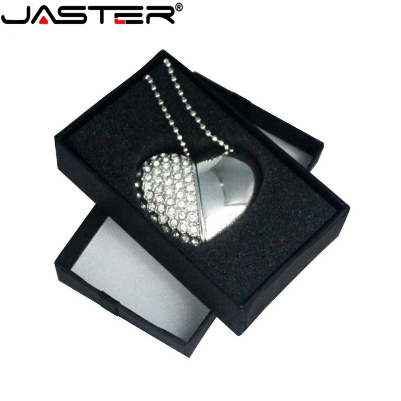 JASTER glass USB chain keychain with smart USB memory box 2.0 flash pen drive (over 10 pieces free logo)