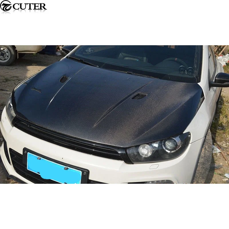 M3 Style Carbon Fiber Front Hood Engine Bonnets Covers for Volkswagen Vw Scirocco 2009-2014