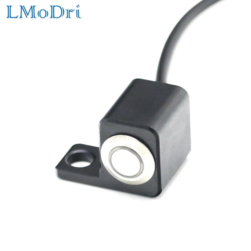 

LMoDri 12V Motorcycle Switch 10mm Mirror Mount Motorbike Headlight Hazard Brake Fog Lights Manual/Self Return Waterproof Button