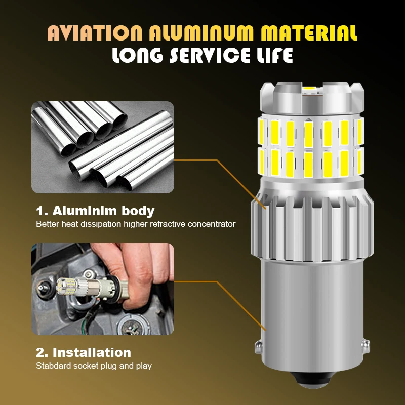 1X 1200LM Xi Nhan Canbus P21W 1156 BA15S Bóng Đèn LED BAU15S BAY15D 1157 Bóng Đèn LED T20 7440 7443 LED DRL Đèn Xe Ô Tô trắng Đỏ Đèn Phanh