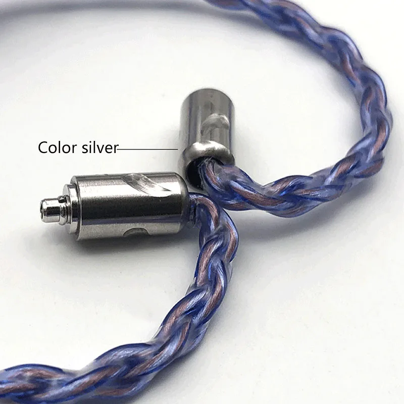 8-ядерный кабель для наушников A2DC QDC IE80 IE400 MMCX 0,78 2Pin 2,5/4,4/3,5 мм, дополнительное освещение для микрофона, кабель для iPhone DIY