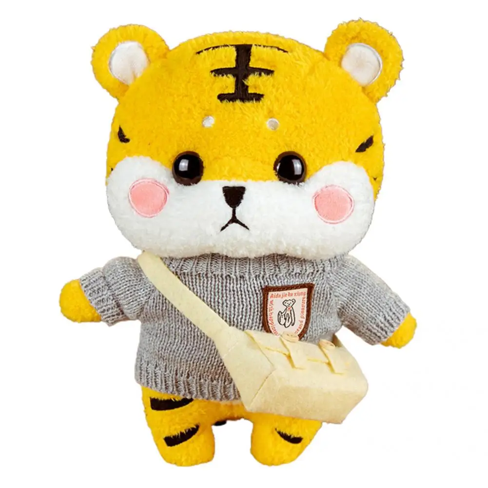 Tiger Toys Three-dimensional Facial Expression Blessing Chinese New Year Tiger New Year Decoration Gift Tiger Plush Toy