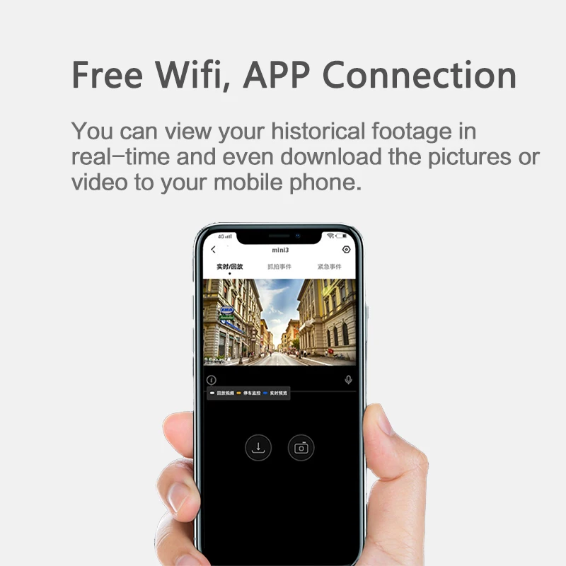 Versão da ue ddpai traço cam mini 1080p hd veículo unidade escondida de vídeo automático dvr câmera do carro gravador estacionamento monitor wi fi aplicativo inteligente