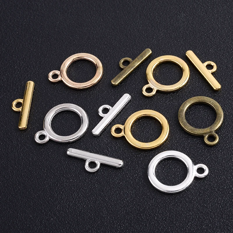 

20Set/Lot 5 Colors 15mm Classic Fastener OT Toggle Clasps Connectors for DIY Jewelry Bracelet Necklace Making Accesories