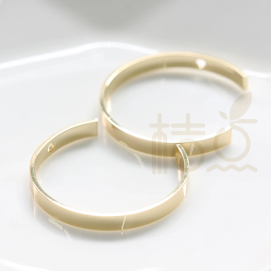 DIY Supply-Solid Brass Finding Moon - C Shape - Circle - 25x24.5mm (4086C)