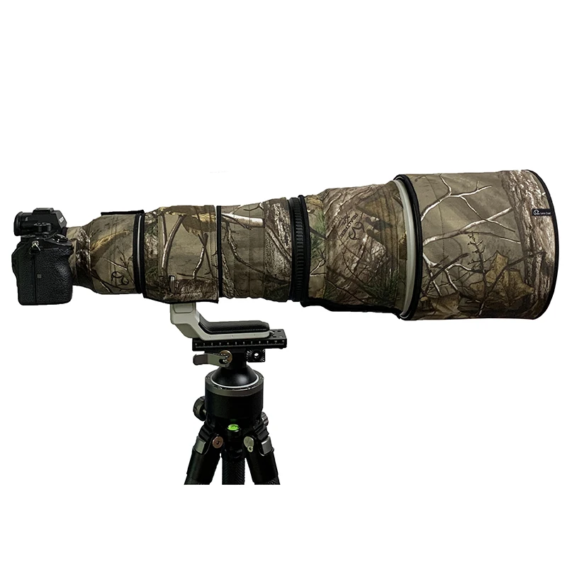 Juntuo Lens Coat for Sony FE 600mm F4 GM OSS Telephoto Lens Wildlife Camouflage Cover Waterproof Nylon Clothing Wrap Case