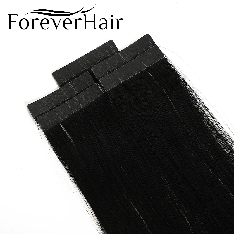 Forever Hair 100% Real Remy Seamless Skin Weft Tape In Human Hair Extensions 16