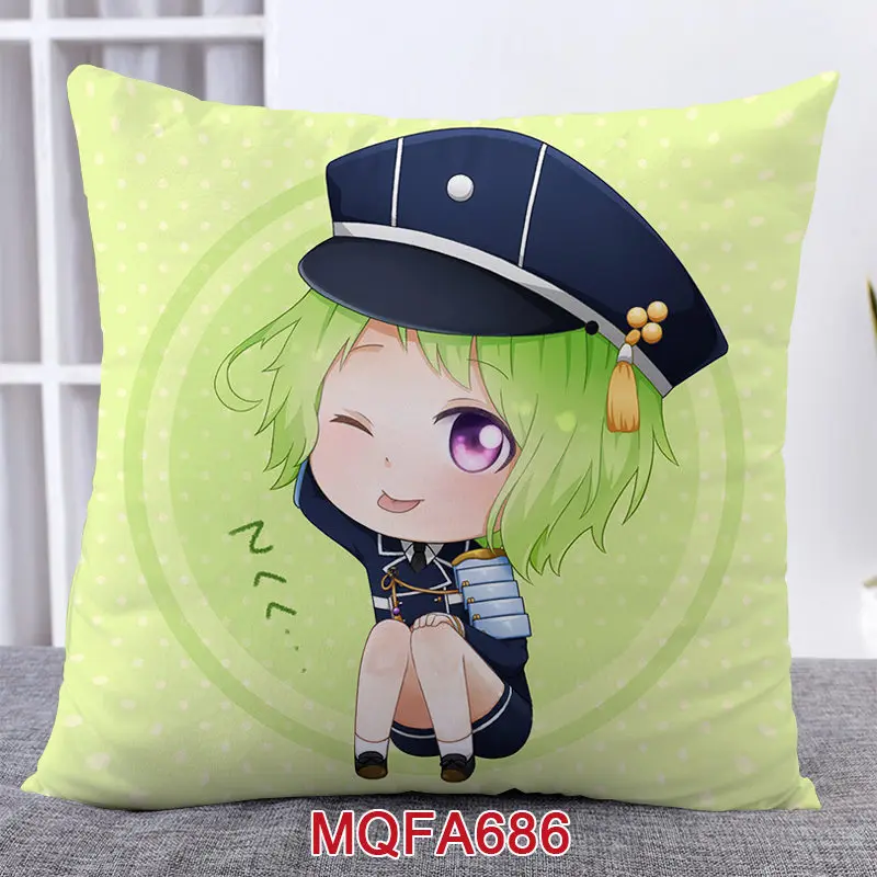 45X45CM Anime Game Touken Ranbu Online Pillow Covers Dakimakura Case 3D Print Double Sided Print Decorative Pillowcase Gifts TR7