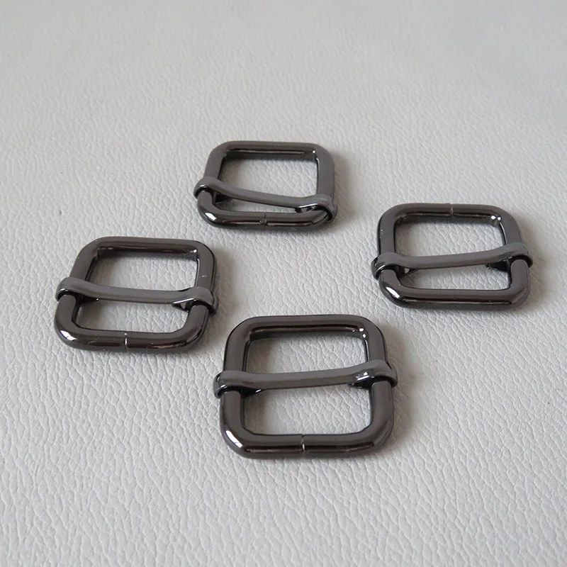 Bag Backpack Handbag Straps Loop Metal Adjuster Square Buckles Webbing Slider for Dog Pet Collar Garment Leather Clasp Hardware