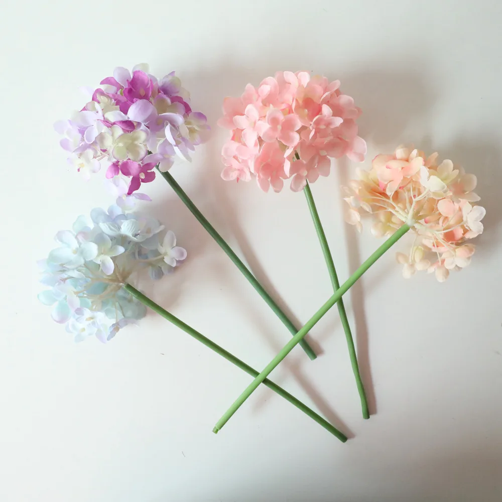 

Single Hydrangea Fake Flowers Branch, Flower Wall, Wedding Flores, Wreath Bride Bouquet Decoration, Home Photography Props