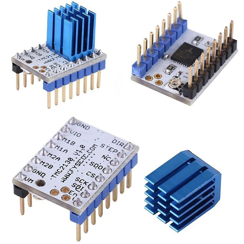 Новый шаговый двигатель TMC2208 V1.2 TMC2209 V3.0, тихий, отличная защита стабильности, детали для 3D-принтера